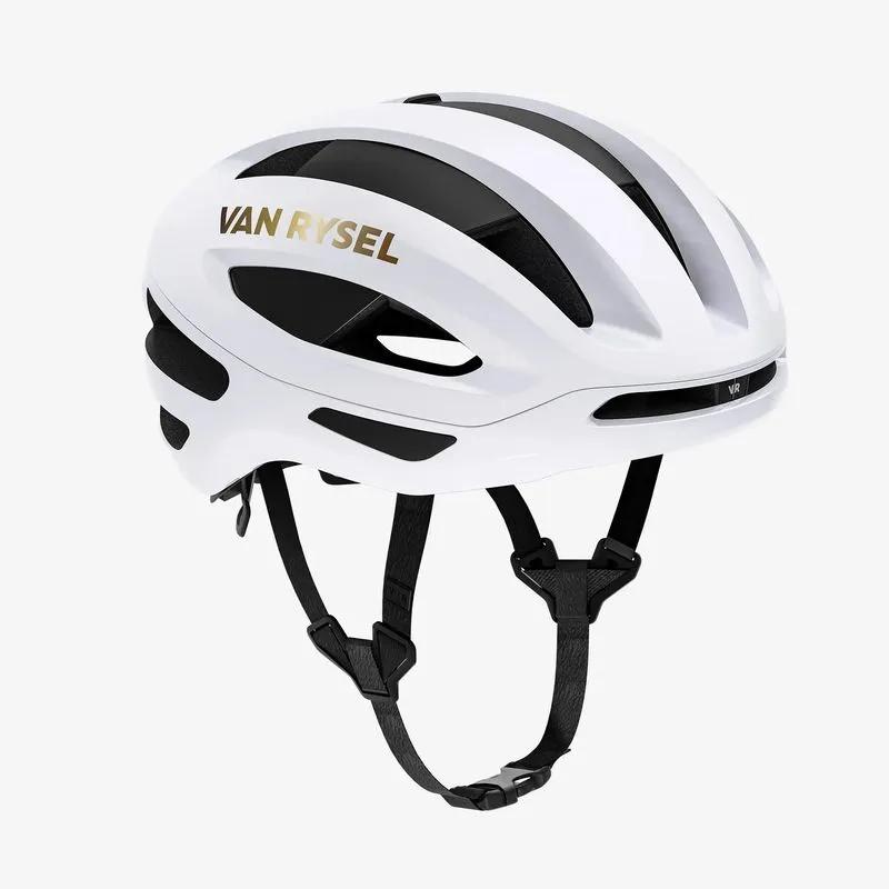 Capacete Adulto de Ciclismo Estrada EDR Ultra MIPS Van Rysel Branco, G