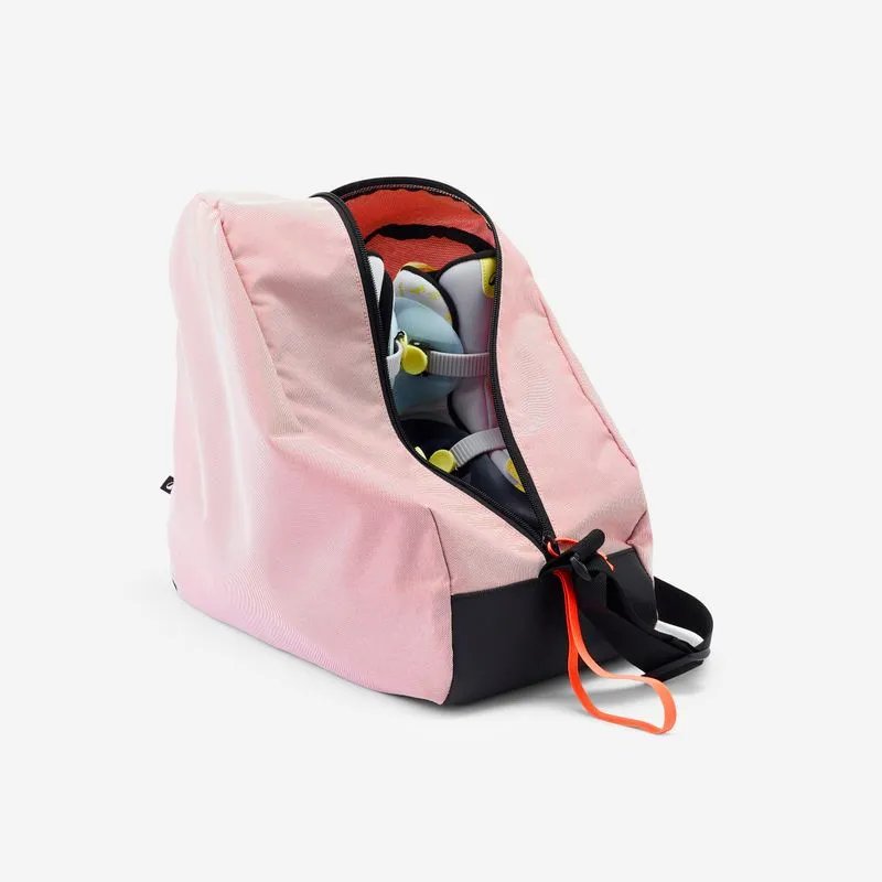 Bolsa Infantil de Patins para Patinação Oxelo Rosa Saco para Patins 100 S, ÚNICO