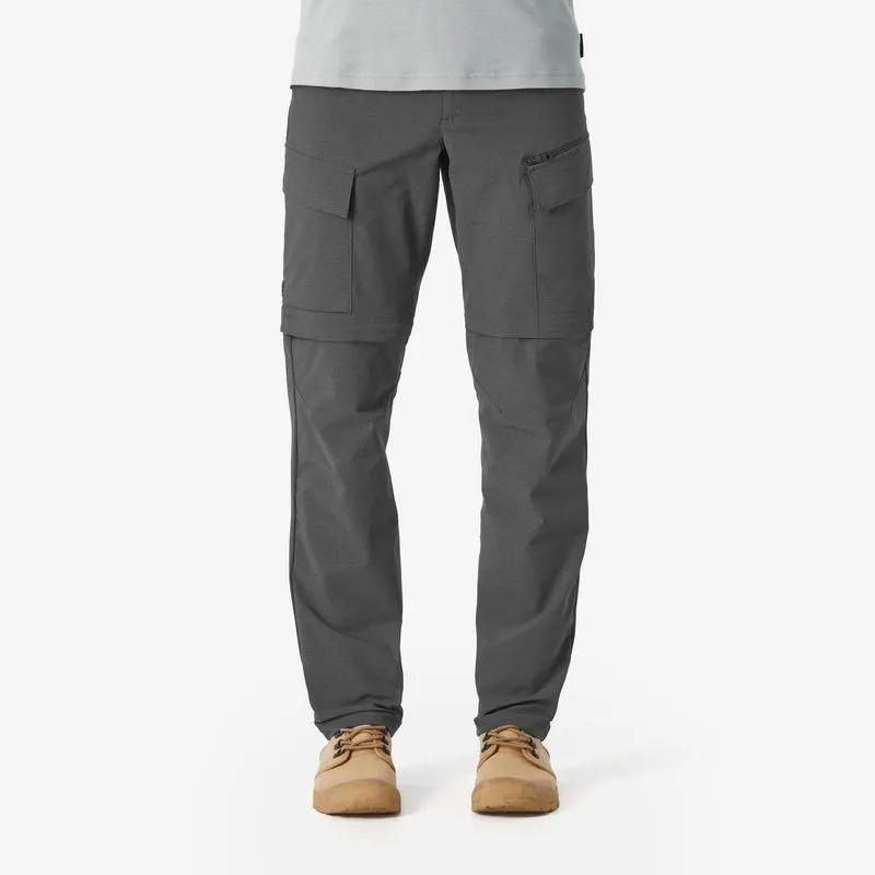 Calça Modular Masculina para Trilha 2 em 1 Travel 500 Quechua Cinza, G