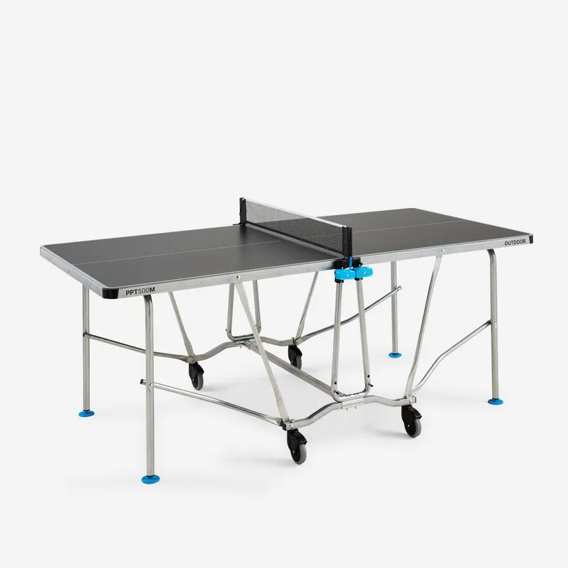 Mesa de Ping Pong PPT 500 Outdoor Média Decathlon Cinza, ÚNICO