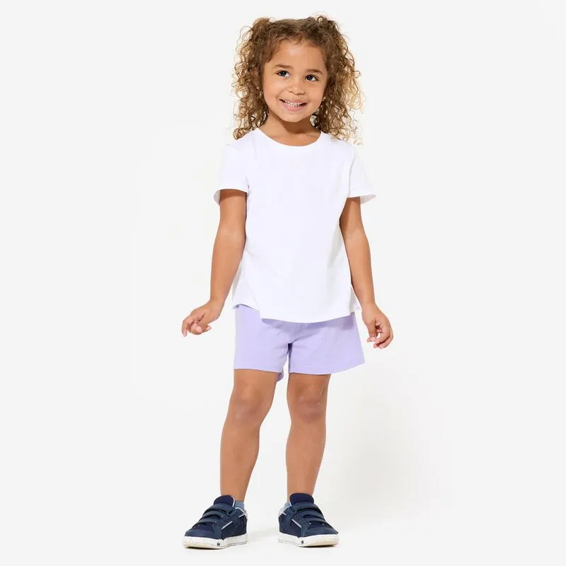 Shorts Infantil de Ginástica 100 Domyos Lilás - 82-88CM 24M