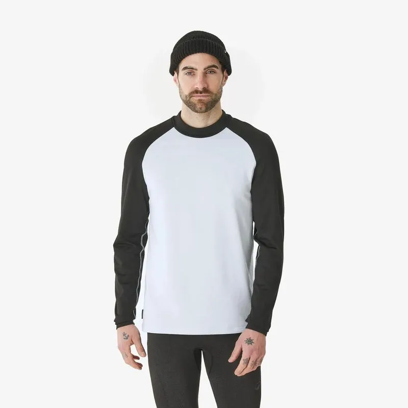 Blusa Segunda Pele Masculina de Esqui Térmica BL 500 Wedze Branca, GG