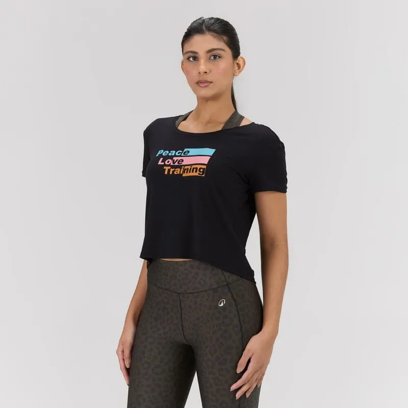Camiseta Cropped Feminina de Treino 120 Domyos Preto, GG