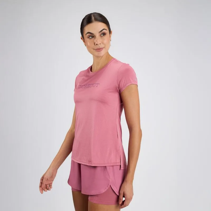 Camiseta Feminina de Treino Essential 120 Domyos Rosa, P
