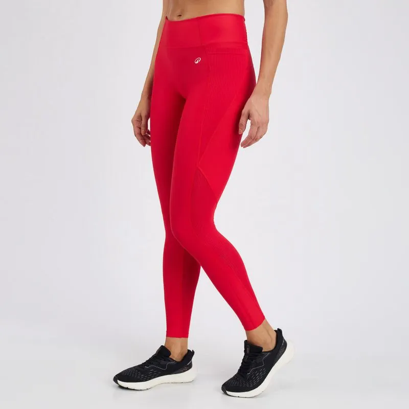 Legging Feminina 500 de Treino Performance Domyos Vermelho, GG