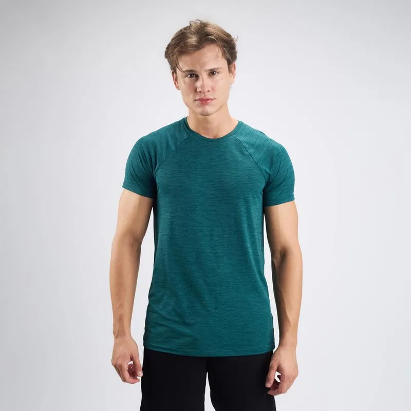 Camiseta Masculina de Treino Slim Fit Domyos Verde, P