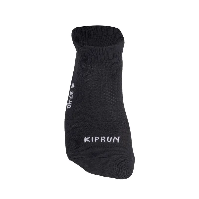Kit 2 Pares de Meias Adultas para Corrida RUN500 Kiprun Preta - 33/36 BR