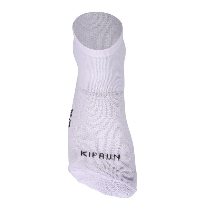 Kit 2 Pares de Meias Adultas para Corrida Cano Médio RUN500 Kiprun Branca - 37/40 BR