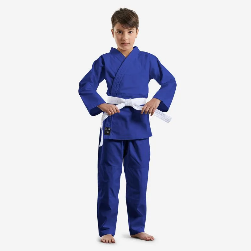 Kimono Infantil de judô para Iniciantes Decathlon azul Kimono de judô infantil para iniciantes, azul, 120 cm