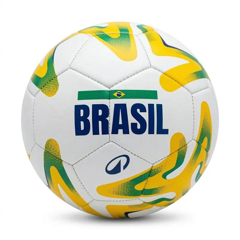 Bola de Futebol de Campo Brasil 2026 Tamanho 5 Kipsta Amarela, TAMANHO ÚNICO