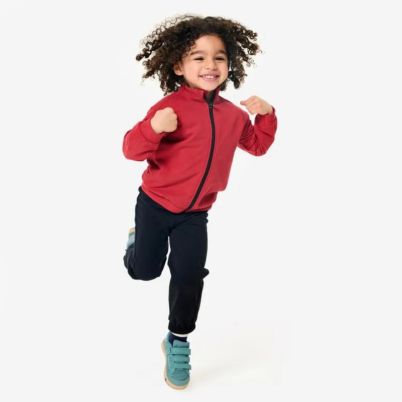 Conjunto Infantil de Agasalho 120 Domyos Vermelho Conjunto Agasalho Infantil de Ginástica Domyos Vermelho, 3 Anos