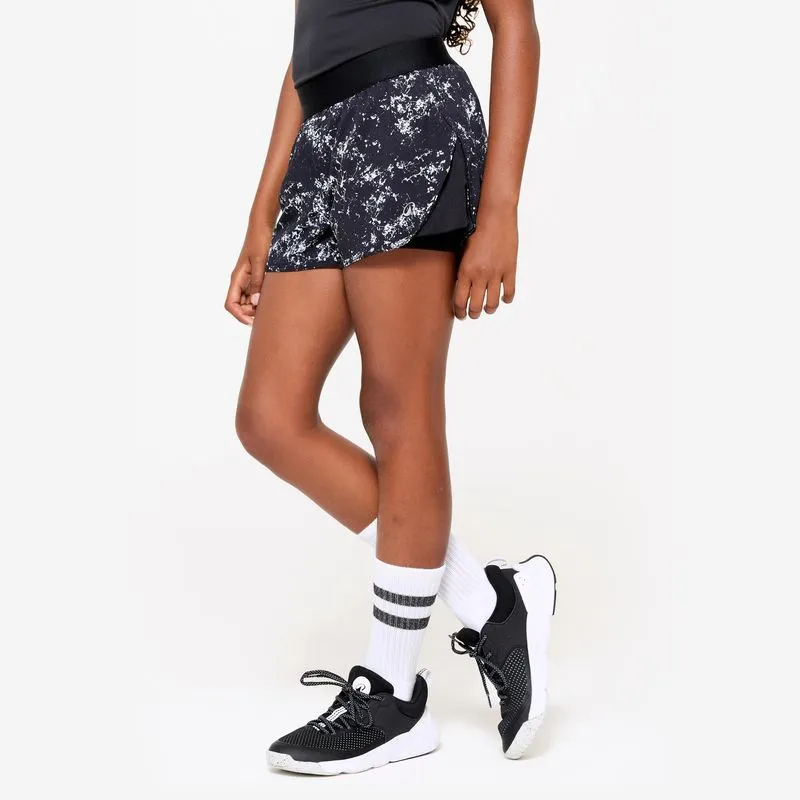 Shorts Infantil Respirável 2 em 1 Estampado, 12 Anos