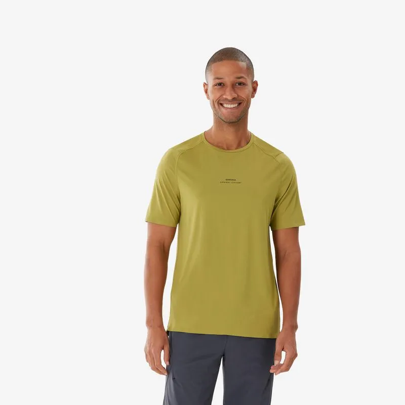 T-shirt de Caminhada Homem, MH500 caqui, P