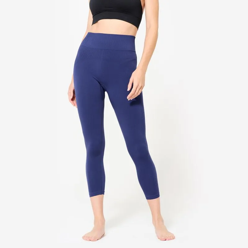 Leggings 7/8 Yoga Mulher Cintura Alta Índigo, GG