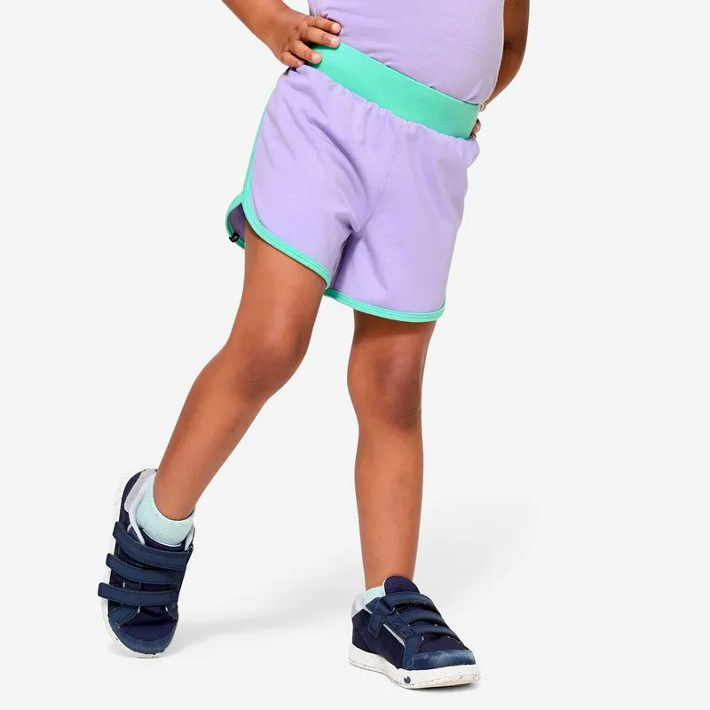 Shorts Infantil de Ginástica Domyos Roxo - 5-6 ANOS