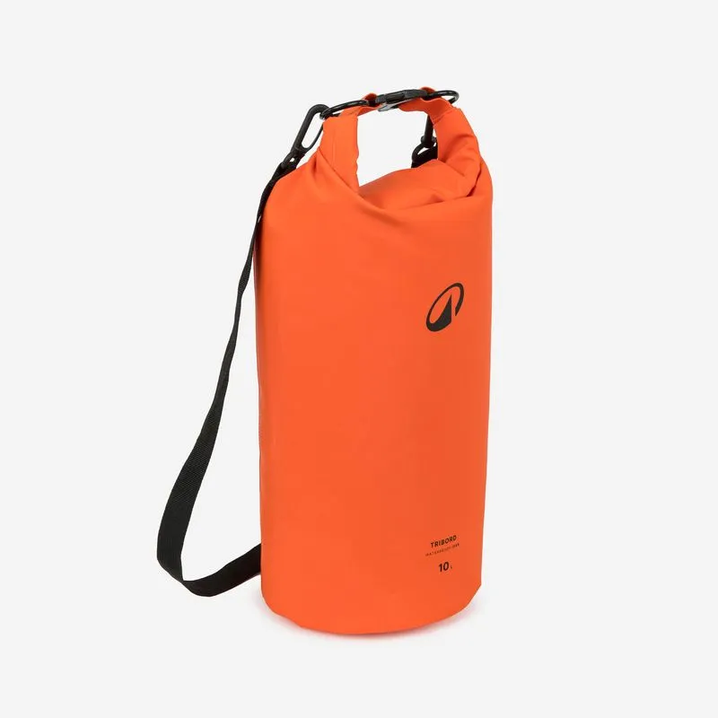Saco Estanque para Esportes Aquáticos 10L Tribord Laranja - ÚNICO