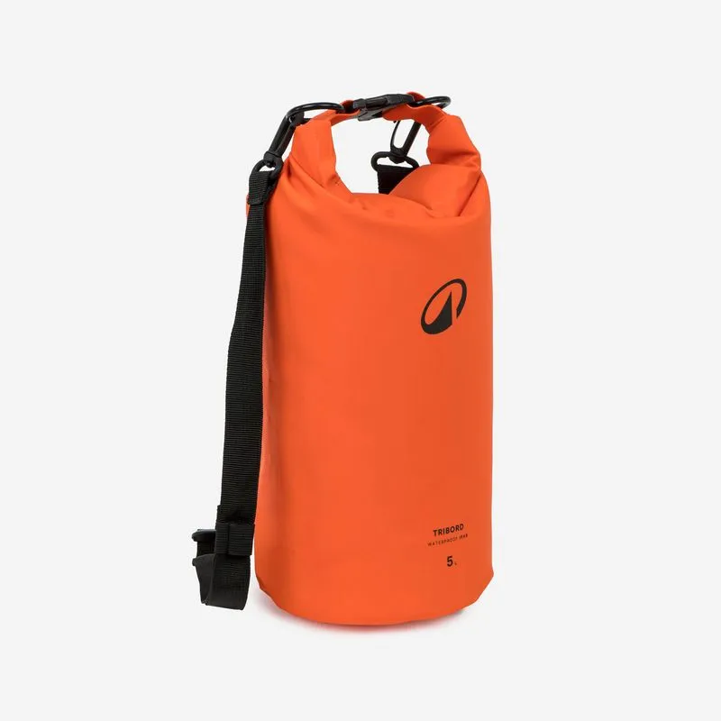 Saco Estanque para Esportes Aquáticos 5L Tribord Laranja - ÚNICO