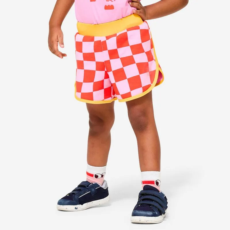 Short para Bebê de Ginástica Ajustável Domyos Rosa - 3-4 ANOS
