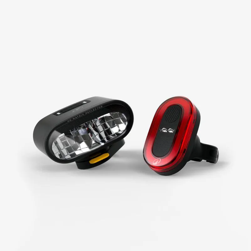 Kit de iluminação para bicicleta recarregável por USB ST930, ÚNICO