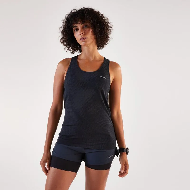 Regata Feminina de Corrida 500 Comfort Kiprun Preta - P