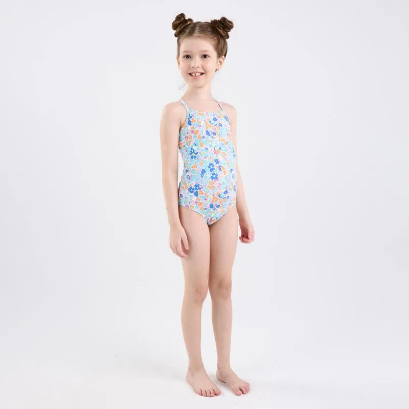 Maiô Infantil de Surf Cross-Back Tribord Azul Tribord Maio infantil cruzado salvia pv, 8 years Azul 4 ANOS