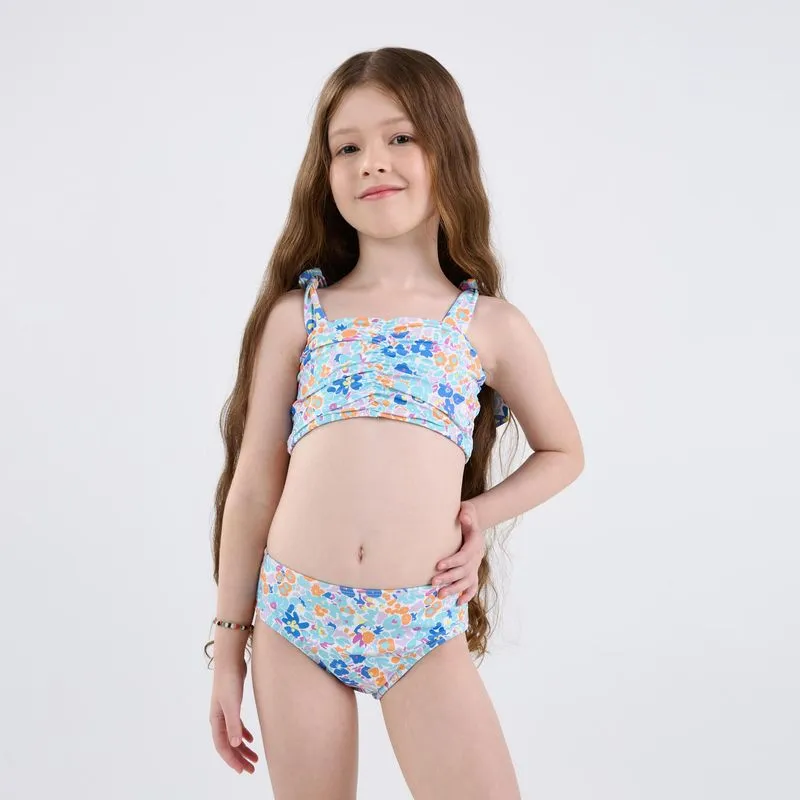 Top Infantil de Surf Praire Tribord Estampado Azul , 4 ANOS