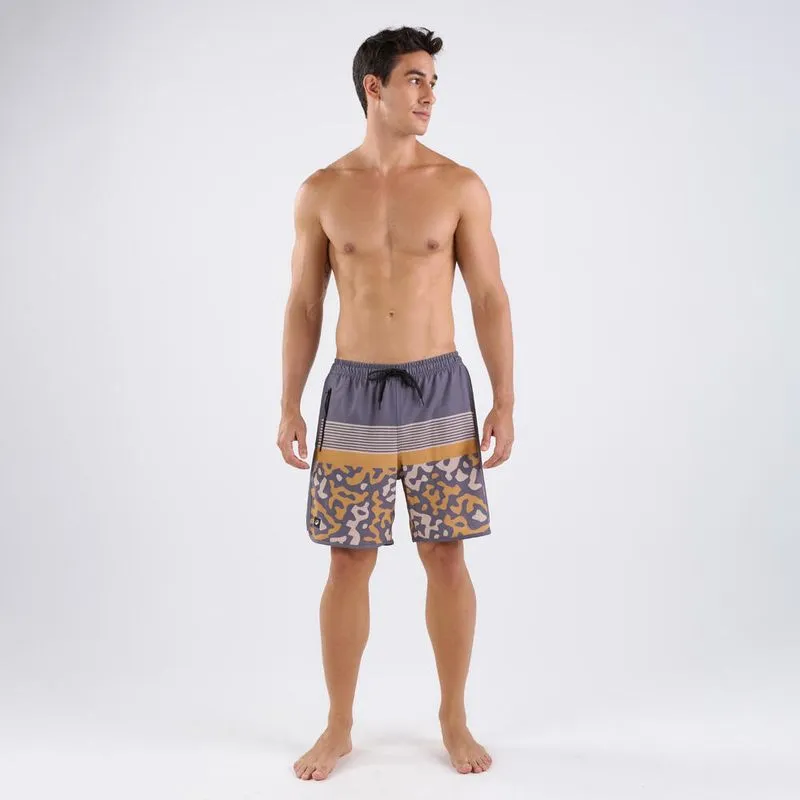 Short Masculino de Surf 150 Tribord Listras Azul Short Masculino de Surf 150 Tribord Azul, listras, G