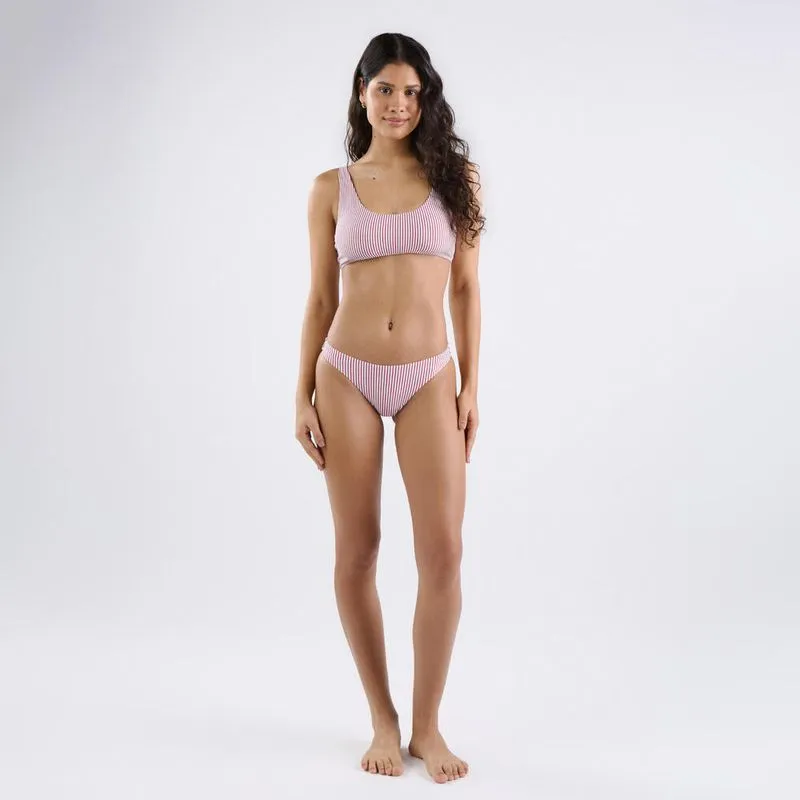 Calcinha Biquíni Feminina de Surf 100 Tribord Vermelho - GG