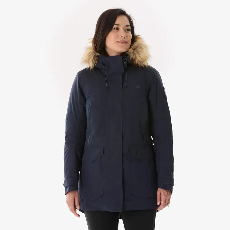 Parka Feminina de Trilha NH900 Warm -17° Quechua Azul Marinho, PP