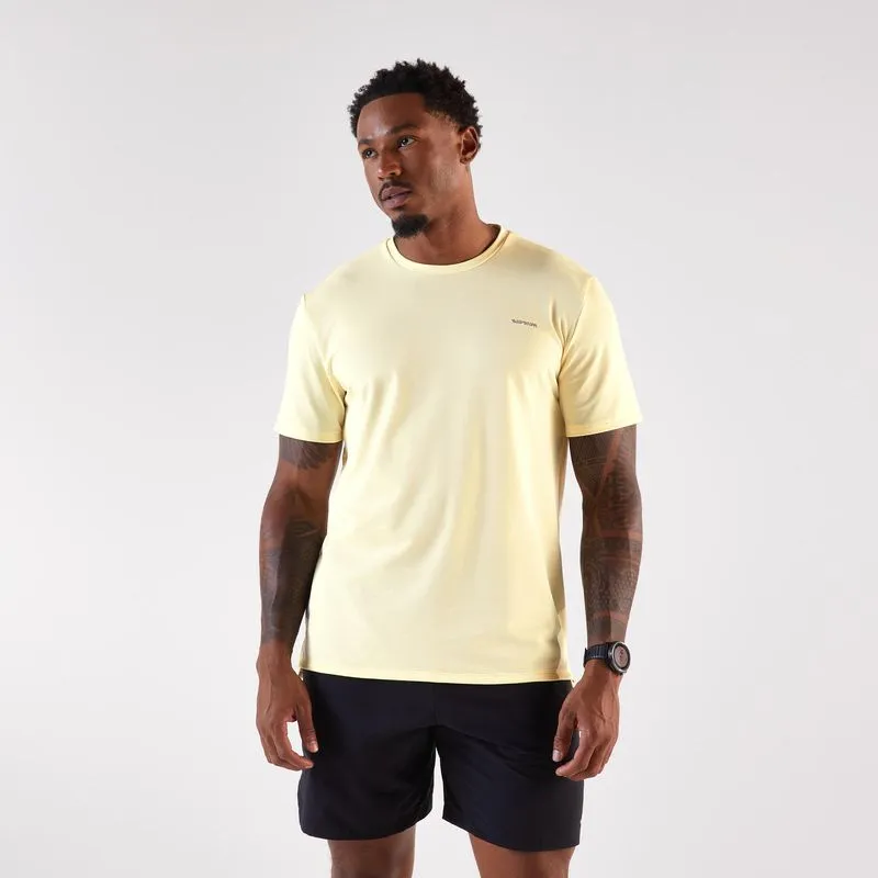 Camiseta Masculina de Corrida Run 500 Dry Kiprun Amarela, G