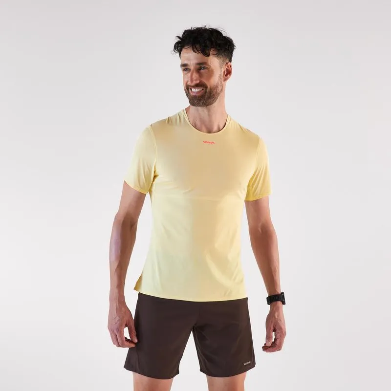 Camiseta Masculina de Corrida TS Run 900 Kiprun Amarelo Camiseta Masculina Corrida TS Run 900 Ultra Graph Kiprun Amarelo, G