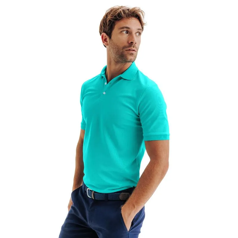 Camisa Polo Masculina de Golfe WW500 Inesis Azul, P