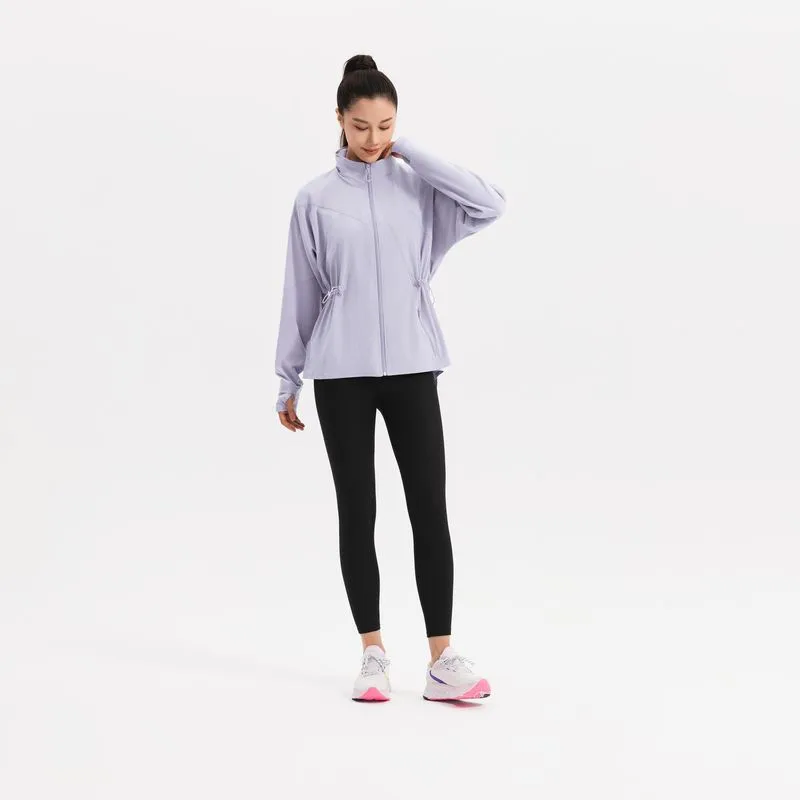 Jaqueta Feminina de Treino 500 Domyos Violeta Jaqueta Feminina de Treino com Capuz 500 Domyos Violeta, 40