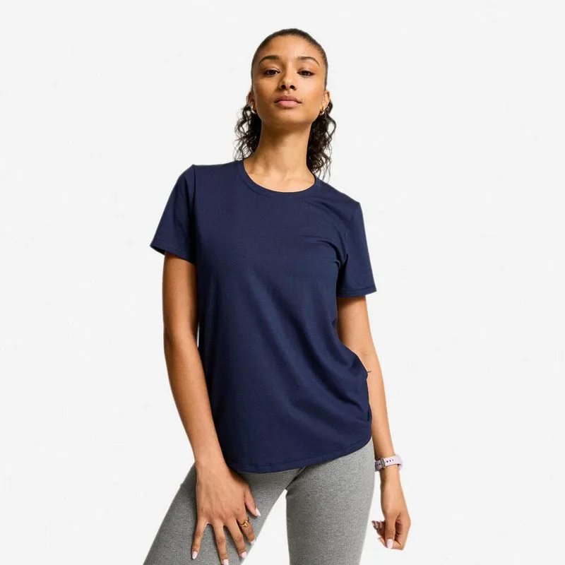 Camiseta Feminina de Treino Coolmax Decathlon Azul, P