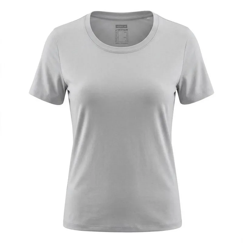 Camiseta Feminina de Treino Coolmax Crew Cooling Domyos Cinza - G