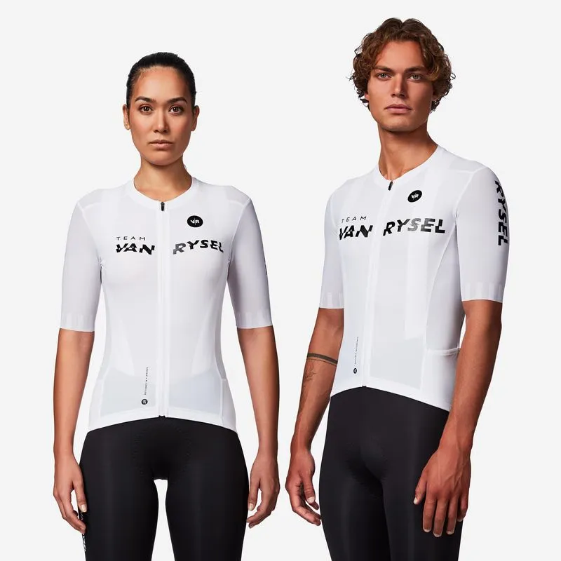 Camisa Adulta de Ciclismo de Estrada RCR-R 2 Van Rysel Branca, P