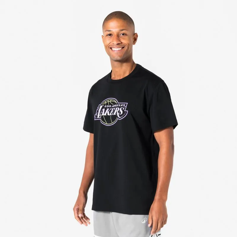 Camiseta Masculina de Basquete NBA Los Angeles Lakers Kipsta Preta, G