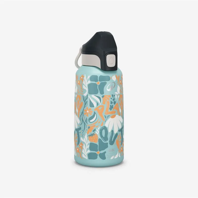 Garrafa Térmica Infantil para Trilha 500 em Inox 0,6L Quechua Azul, ÚNICO