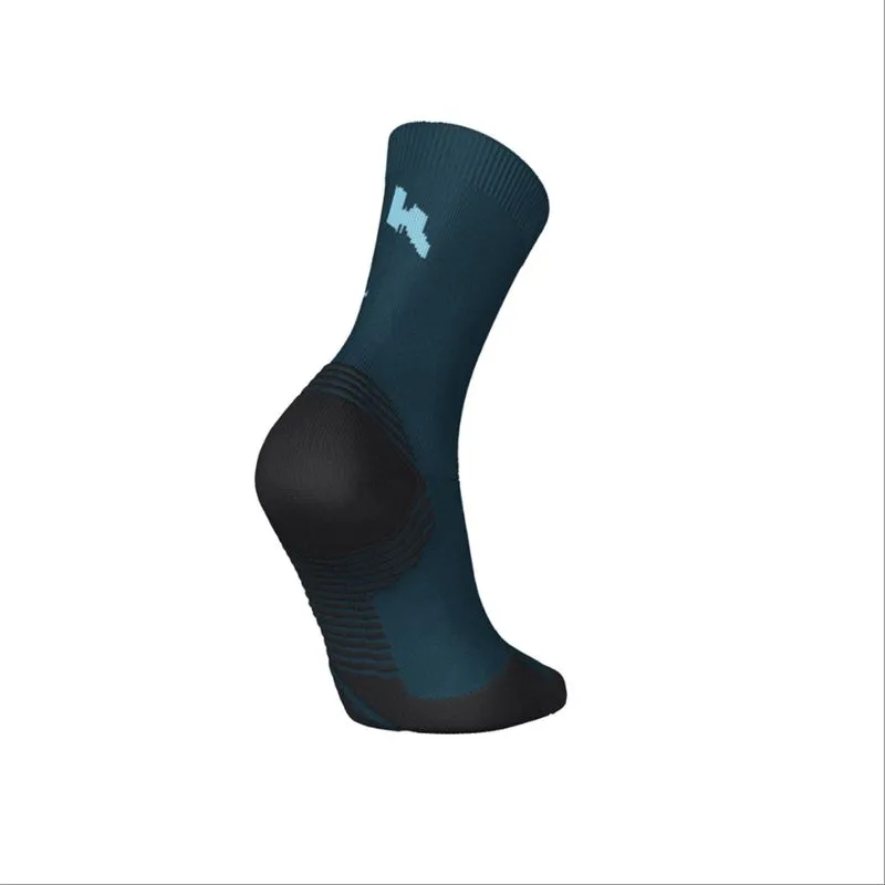 Kit 2 Pares de Meias Adulta para Corrida Cano Médio RUN500 Kiprun Azul Turquesa Kit 2 Pares de Meias Adultas para Corrida Cano Médio RUN500 Kiprun Azul Marinho - 29-32 BR