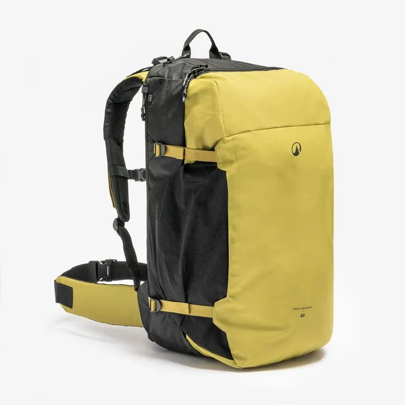 Mochila de Viagem 40L Travel 500 Organizer Forclaz Amarela Mochila de Viagem 40L Travel 500 Organizer Quechua Amarela, ÚNICO