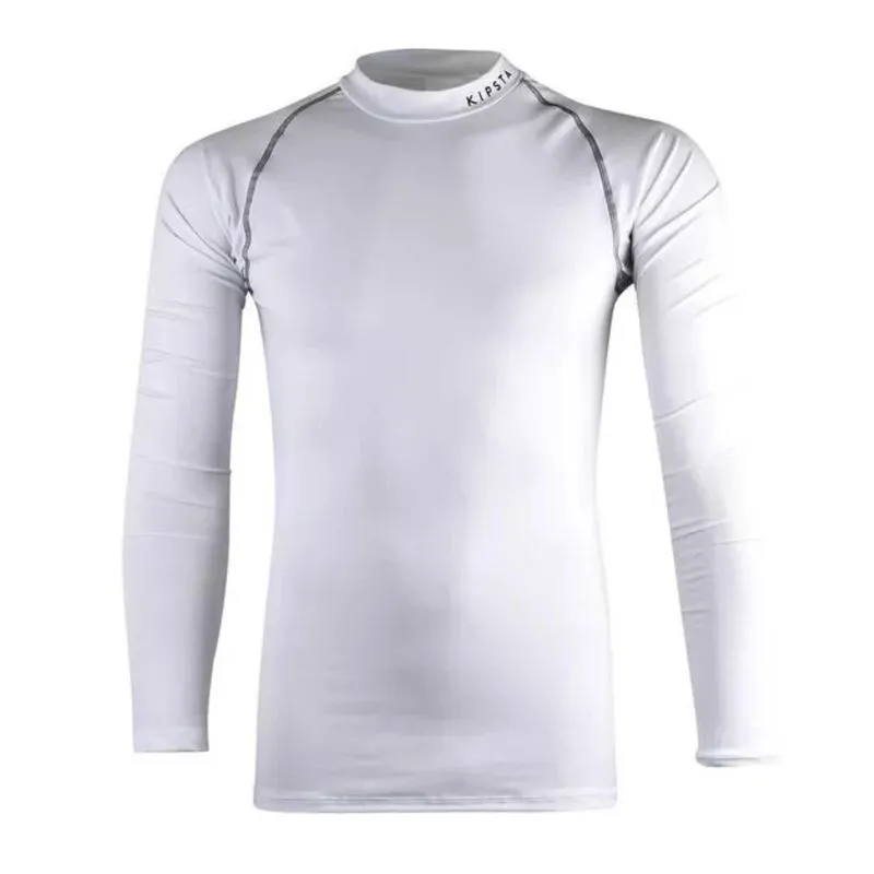Blusa Térmica Adulta de Futebol 100 Kipsta Branca Camiseta Térmica Adulta Kipsta 100 Branca, M