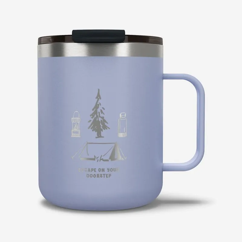 Caneca de Trilha Térmica de Inox 900 0,35l Quechua Lilás - TAMANHO ÚNICO