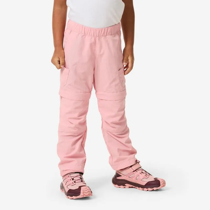 Calça Modular Infantil de Trilha para Crianças de 2 a 6 Anos Mh500 Rosa Quechua Calça Modular Infantil de Trilha para Crianças de 2 a 6 anos MH500 Quechua Rosa, 89-95cm 2-3A