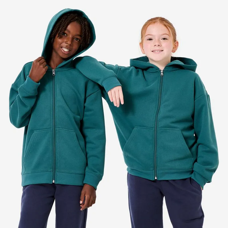 Moletom Infantil de Ginástica Decathlon Verde - 12-13 ANOS