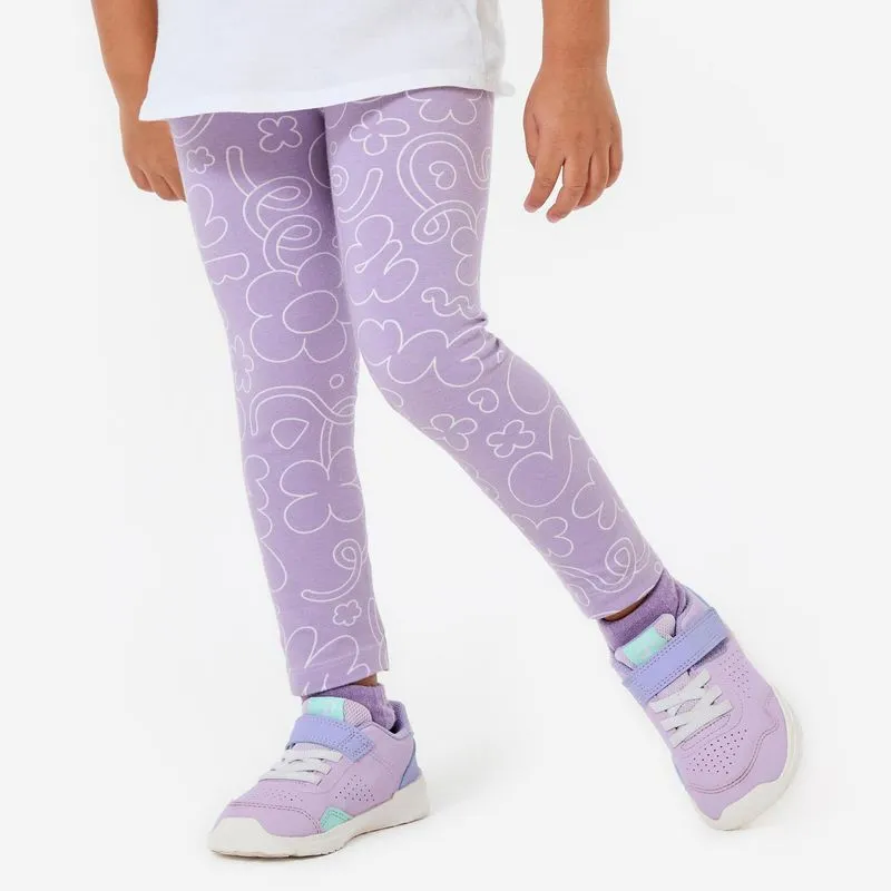 Legging Infantil de Algodão Estampada Domyos Lilás Legging Infantil de Algodão Estampada Lilás Domyos, 4-5 ANOS