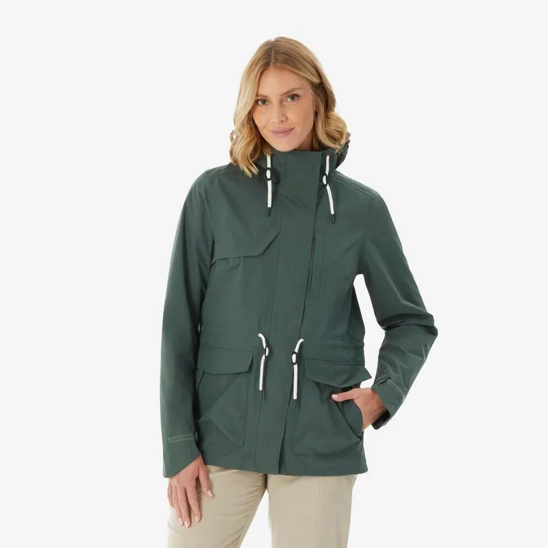 Jaqueta Feminina de Trilha NH500 Impermeável Quechua Verde - G