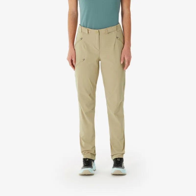 Calça Feminina de Trilha MH500 Quechua Bege, 40