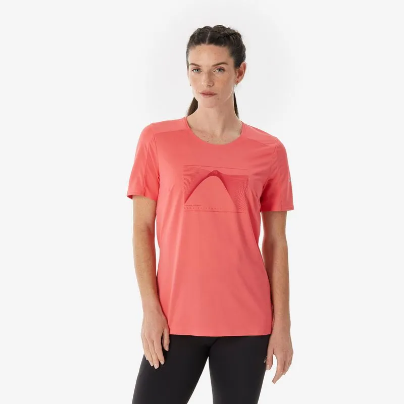 Camiseta Feminina para Trilha MH500 Quechua Rosa, 4G