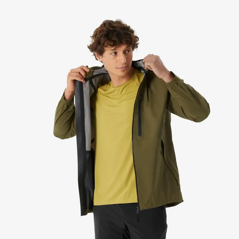 Jaqueta Masculina de Trilha MH500 Impermeável Quechua Verde - 4G