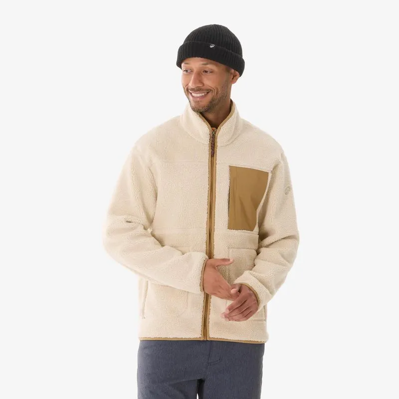 Jaqueta Masculina de Trilha MH500 Sherpa Quechua Bege, 4G